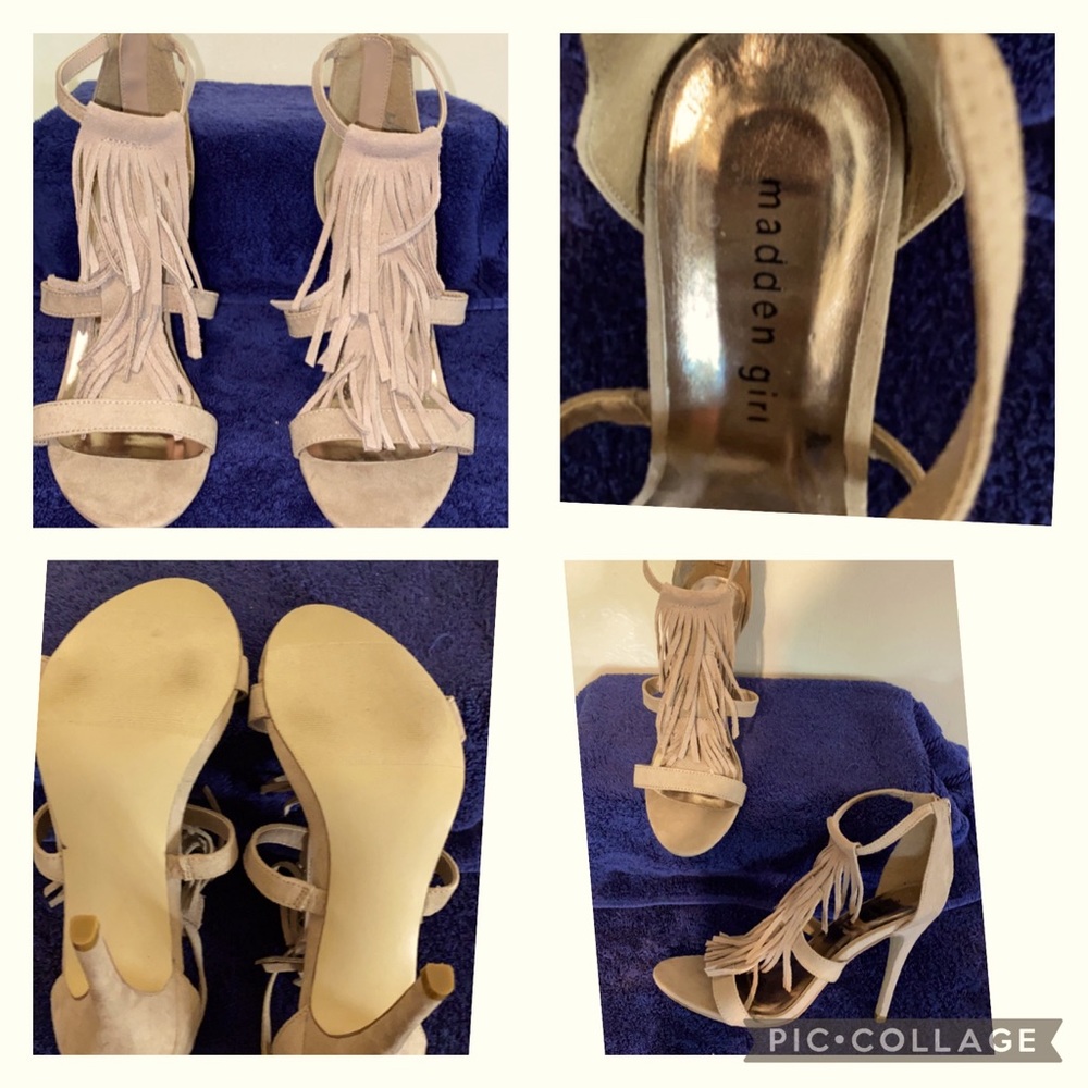 Madden Girl - Tan Suede tassel heel
